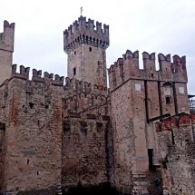 Castle of Sirmione on the southern shore of Lake Garda